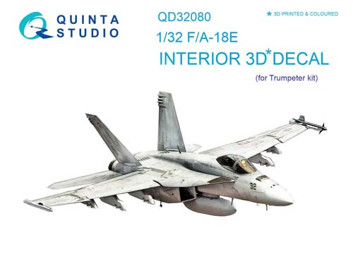 Quinta Studio 1/32 F/A-18E Super Hornet Interior Detail Set
