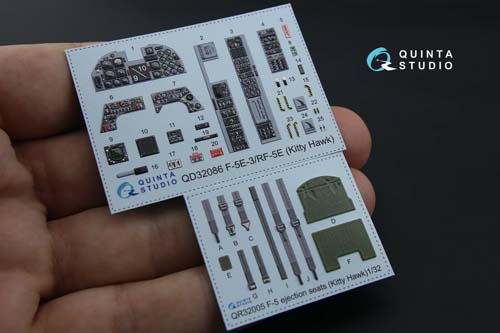 Quinta Studio 1/32 F-5E/RF-5E Interior Detail Set