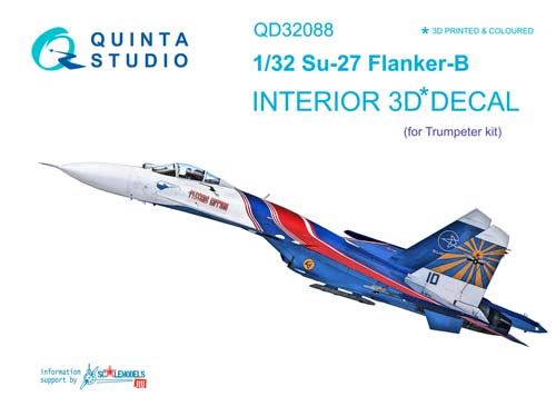 Quinta Studio 1/32 Su-27 Interior Detail Set