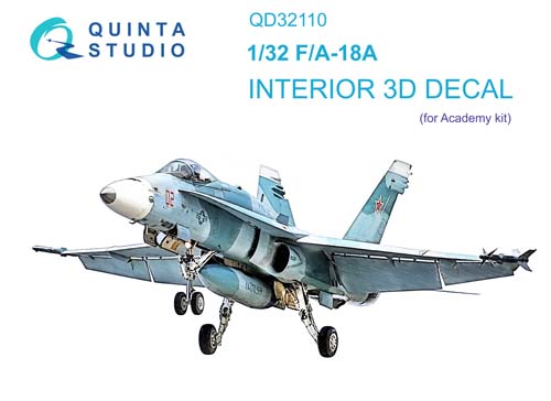 Quinta Studio 1/32 F/A-18A Hornet Interior Detail Set