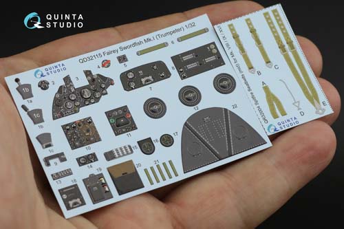 Quinta Studio 1/32 Swordfish Mk.I Interior Detail Set