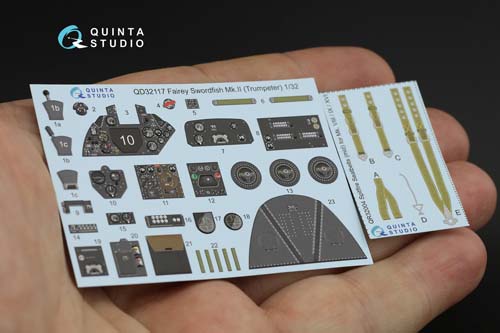 Quinta Studio 1/32 Swordfish Mk.II Interior Detail Set