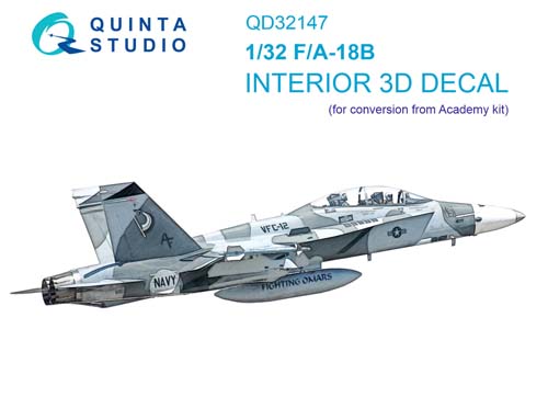 Quinta Studio 1/32 F/A-18B Hornet Interior Detail Set