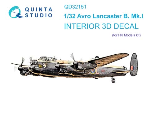 Quinta Studio 1/32 Lancaster B.I Interior Detail Set