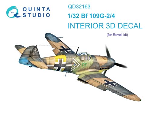 Quinta Studio 1/32 Bf 109G-2/4 Interior Detail Set