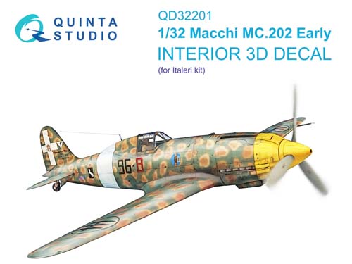 Quinta Studio 1/32 Mc.202 early Interior Detail Set
