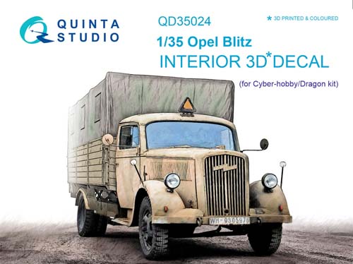 Quinta Studio 1/35 Opel Blitz Interior Detail Set