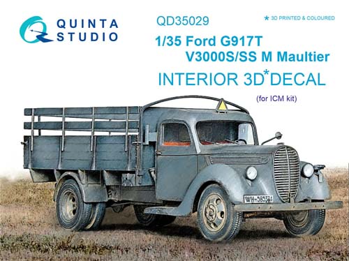 Quinta Studio 1/35 Ford G917R/Maultier Interior Detail Set