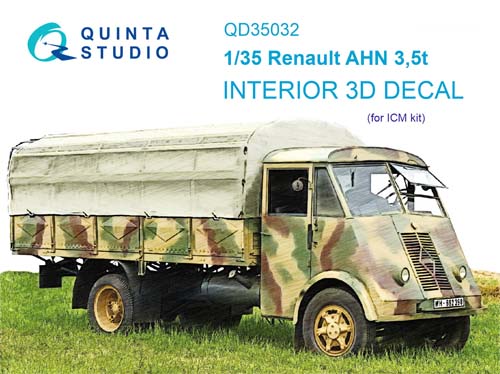 Quinta Studio 1/35 Renault AHN 3.5t Interior Detail Set