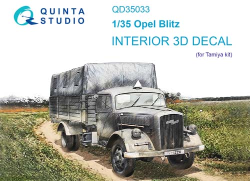 Quinta Studio 1/35 Opel Blitz Interior Detail Set