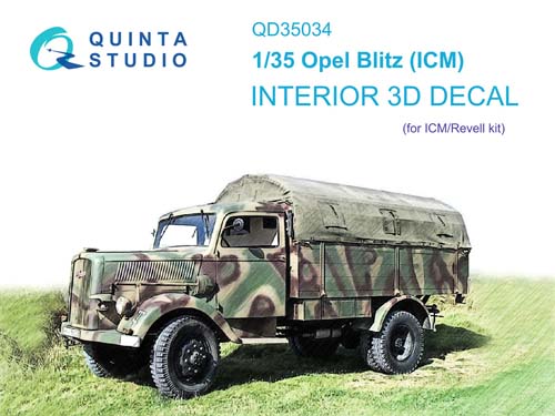Quinta Studio 1/35 Opel Blitz Interior Detail Set
