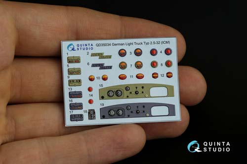 Quinta Studio 1/35 Opel Blitz Interior Detail Set
