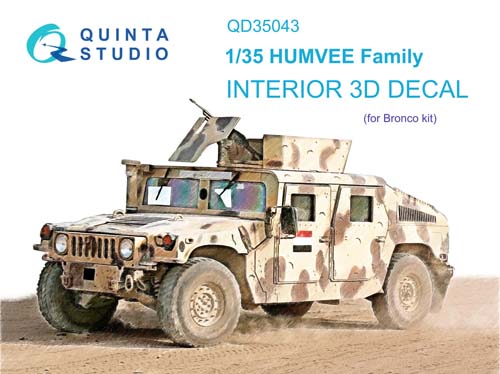 Quinta Studio 1/35 HUMVEE Family Interior Detail Set
