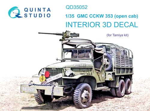 Quinta Studio 1/35 GMC CCKW 353 Interior Detail Set