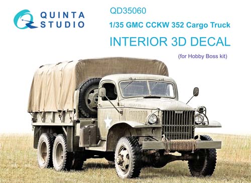 Quinta Studio 1/35 GMC CCKW 352 Cargo Truck Interior Detail Set