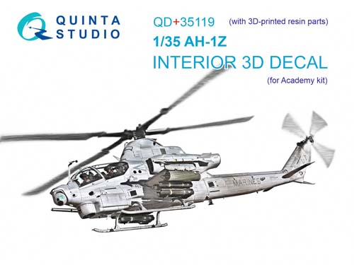 Quinta Studio 1/35 AH-1Z Interior Detail Set