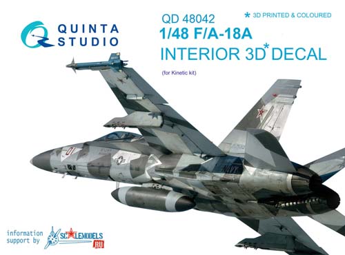 Quinta Studio 1/48 F/A-18A Hornet Interior Detail Set