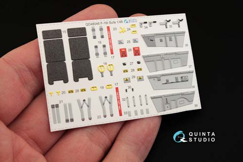 Quinta Studio 1/48 F-16I Fighting Falcon Interior Detail Set