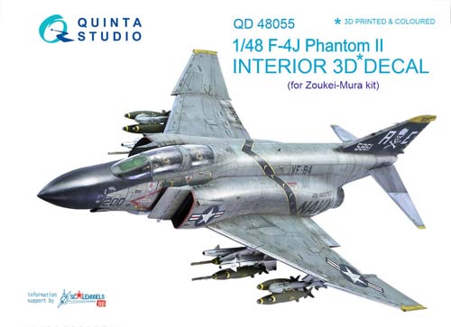 Quinta Studio 1/48 F-4J Phantom II Interior Detail Set