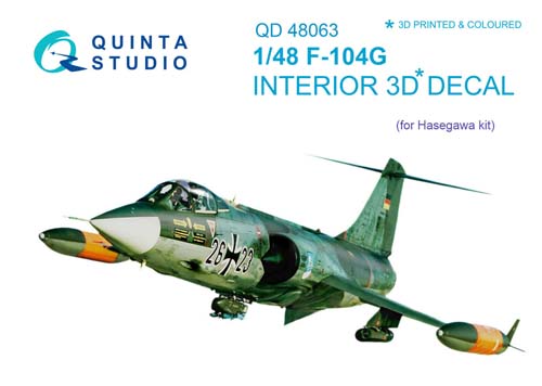 Quinta Studio 1/48 F-104G Starfighter Interior Detail Set
