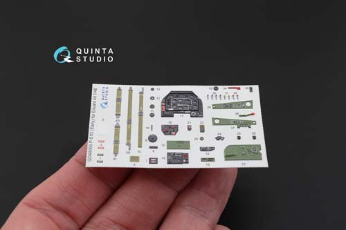 Quinta Studio 1/48 P-51D-5 Mustang Interior Detail Set