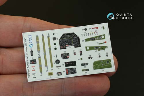 Quinta Studio 1/48 P-51D (late) Mustang Interior Detail Set