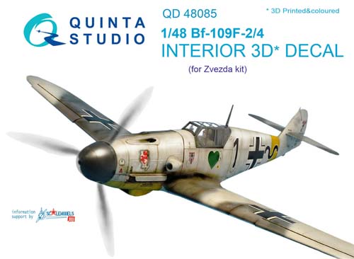 Quinta Studio 1/48 Bf 109F-2/F-4 Interior Detail Set