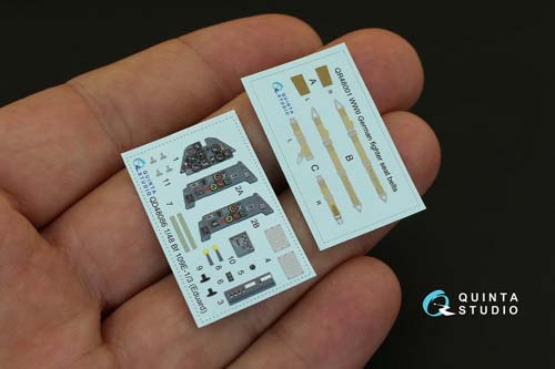 Quinta Studio 1/48 Bf 109E-1/E-3 Interior Detail Set