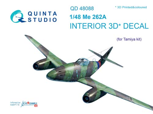 Quinta Studio 1/48 Me 262A Interior Detail Set