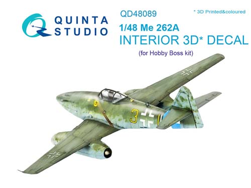 Quinta Studio 1/48 Me 262 Interior Detail Set