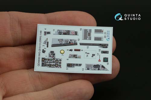 Quinta Studio 1/48 MiG-29 9-13 Interior Detail Set