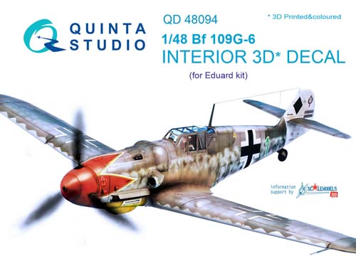 Quinta Studio 1/48 Bf 109G-6 (EDU) Interior Detail Set