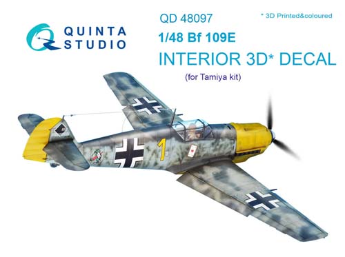 Quinta Studio 1/48 Bf 109E Interior Detail Set