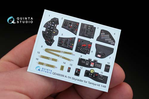 Quinta Studio 1/48 A-1H Skyraider Interior Detail Set