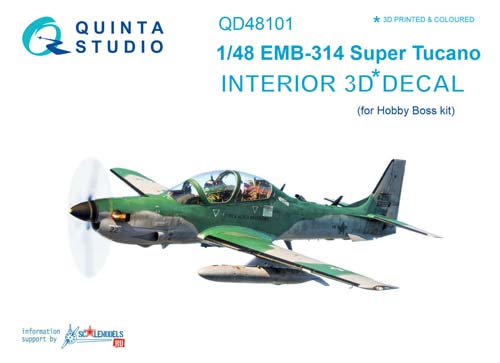 Quinta Studio 1/48 EMB-314 Interior Detail Set