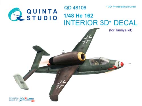 Quinta Studio 1/48 He 162 (TAM) Interior Detail Set