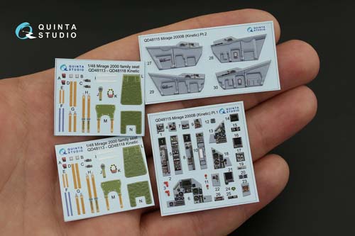 Quinta Studio 1/48 Mirage 2000B Interior Detail Set