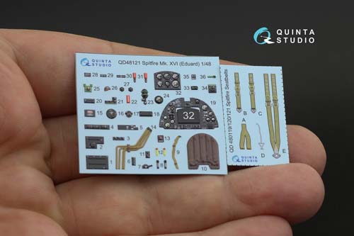Quinta Studio 1/48 Spitfire Mk.XVI Interior Detail Set