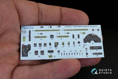Quinta Studio 1/48 P-38H Interior Detail Set