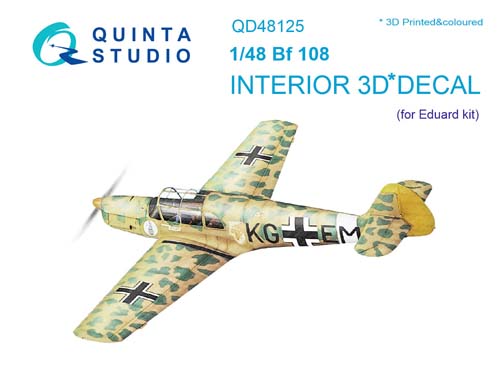 Quinta Studio 1/48 Bf 108 Interior Detail Set