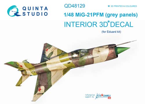 Quinta Studio 1/48 MiG-21PFM Fishbed F Interior Detail Set