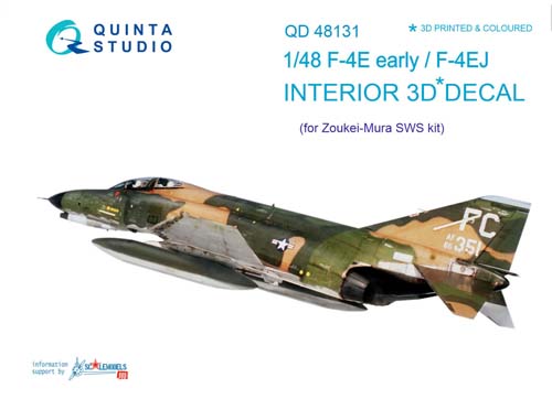 Quinta Studio 1/48 F-4E (Early) Interior Detail Set