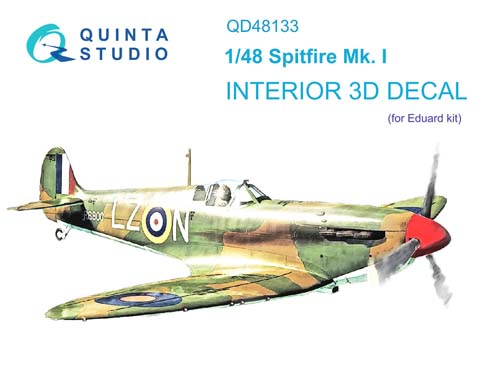 Quinta Studio 1/48 Spitfire Mk.I Interior Detail Set