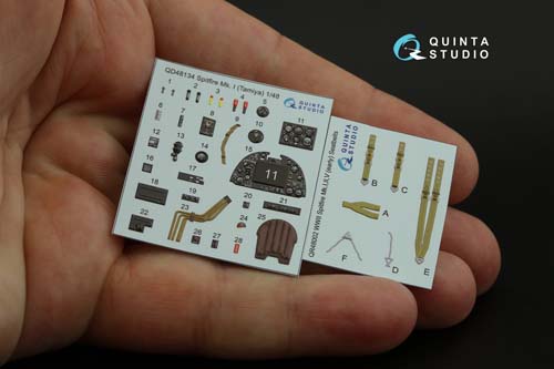 Quinta Studio 1/48 Spitfire Mk.I Interior Detail Set