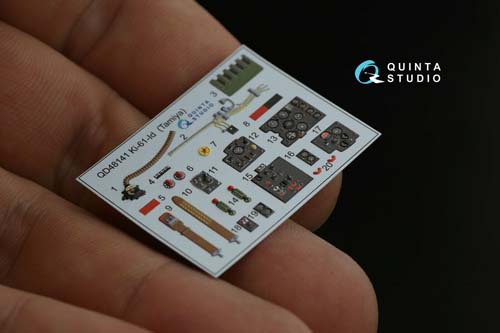 Quinta Studio 1/48 Ki-61-1d Interior Detail Set