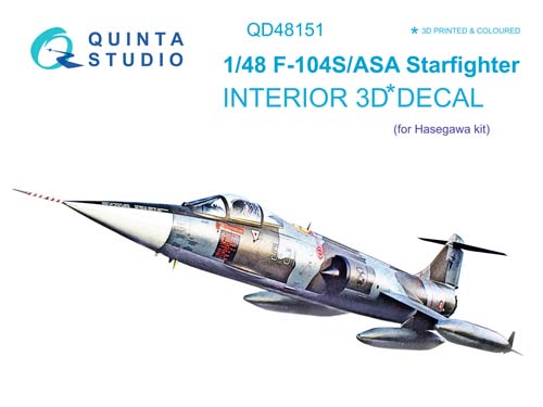 Quinta Studio 1/48 F-104S-ASA Interior Detail Set