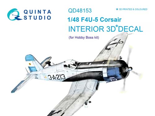 Quinta Studio 1/48 F4U-5 Interior Detail Set
