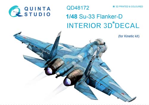 Quinta Studio 1/48 Su-33 Interior Detail Set