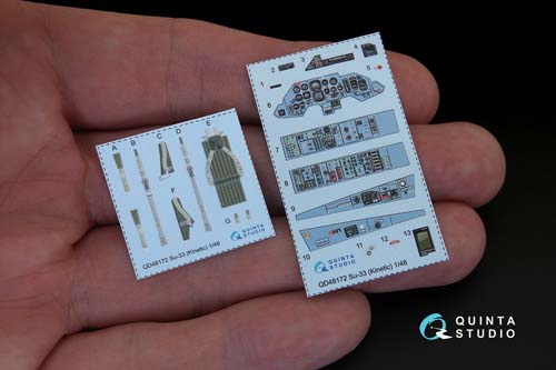 Quinta Studio 1/48 Su-33 Interior Detail Set