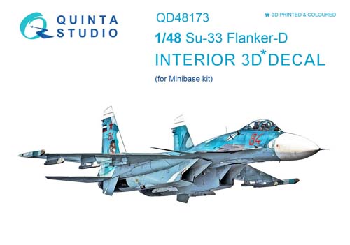 Quinta Studio 1/48 Su-33 Interior Detail Set